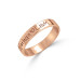 Rose Gold Thin Handwriting Ring