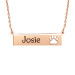 Rose POSH Paw Bar Necklace