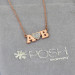 Diamond Initial LOVE Necklace