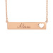 Large Rose POSH Alaina Bar Name Necklace