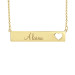 Large Yellow POSH Alaina Bar Name Necklace