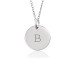 Block Initial Disc Mommy Necklace Personalized Jewelry