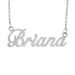 White Briana Name Necklace Personalized Jewelry