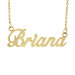 Yellow Briana Name Necklace Personalized Jewelry
