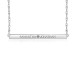 White Brooklyn Bar Necklace Personalized Jewelry