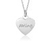 White Darling Sweet Heart Necklace for Girls