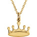 Yellow tiny POSH Crown Necklace