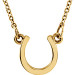 Yellow tiny POSH Horseshoe Necklace