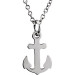 White tiny POSH Anchor Necklace