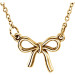 Yellow tiny POSH Knotted Bow Necklace