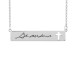 Handwriting Cross Bar Necklace