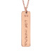 Rose Handwriting Tall Tag Mommy Necklace