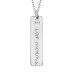 White Handwriting Tall Tag Mommy Necklace