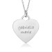 White Gold Eternal Heart Mommy Necklace