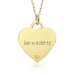 Vermeil Birthstone Eternal Heart Mommy Necklace