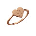 bePOSH Stackable Heart Ring Smooth Band