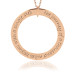 Rose Gold Mantra Forever Loop Pendnat Personalized Jewelry