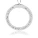 White Gold Mantra Forever Loop Pendant Personalized Jewelry