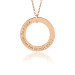 Rose Gold Mantra WEE Loop Pendant Personalized Jewelry