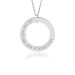 White Gold Mantra WEE Loop Pendant Personalized Jewelry