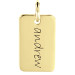 Vermeil Mini Dog Tag Pendant