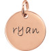 Rose Mommy Disc Pendant Personalized Jewelry