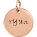 Rose Gold Disc Pendant