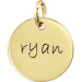 Yellow Gold Disc Mommy Necklace Personalized Jewelry