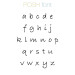 POSH Lowercase Font Chart (Vermeil)