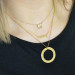 Mommy Open Circle Loop Necklace