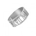 White Date Ring Roman Numeral Jewelry