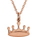 Rose tiny POSH Crown Necklace