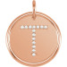 Rose ROXY Diamond Initial Pendant