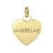 Yellow Gold Sweetheart Pendant Personalized Jewelry