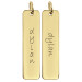 Vermeil Tall Tag Pendant