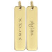 Yellow Gold Tall Tag Pendant