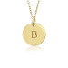 Tanner Vermeil Initial Disc Mommy Necklace Personalized Jewelry