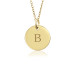 tanner Vermeil Initial Disc Mommy Necklace Personalized Jewelry