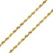 Vermeil Diamond Cut Rope Chain