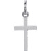 White Cross Charm Personalized Jewelry
