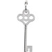 White Key Mommy Charm