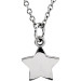 White tiny POSH Star Necklace 