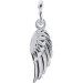 White Angel Wing Charm Personalized Jewelry