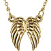 Yellow tiny POSH Angel Wings Necklace