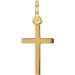 Yellow Cross Charm Personalized Jewelry